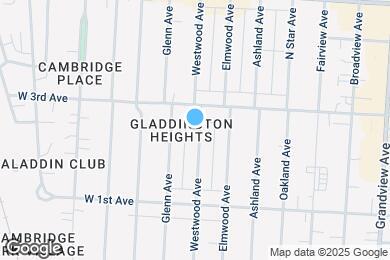 Map image of the property - 1365 Westwood Ave