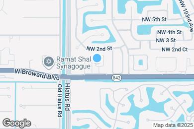 Map image of the property - 10965 W Broward Blvd