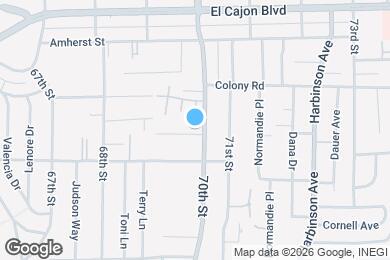 Map image of the property - 6980 Adams Ave