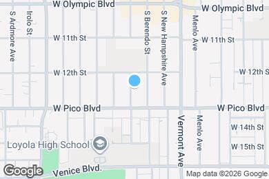 Map image of the property - 1228 S Catalina St