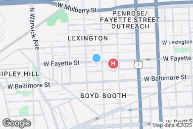 Map image of the property - 2115 W Fayette St