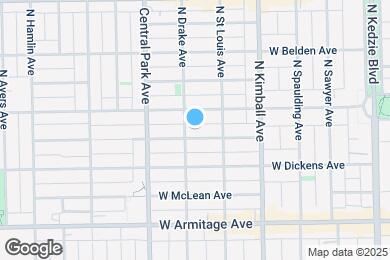 Map image of the property - 3528 W Shakespeare Ave