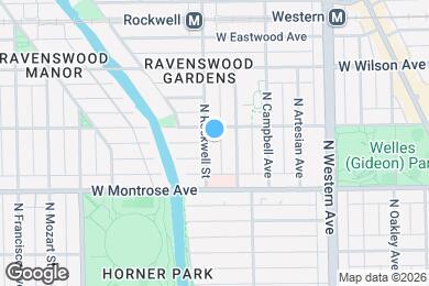 Map image of the property - 4447 N Rockwell