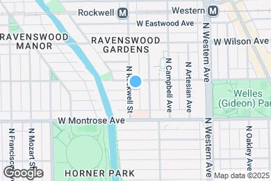 Map image of the property - 4447 N Rockwell St