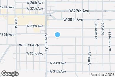 Map image of the property - 2008 W 30th Ave