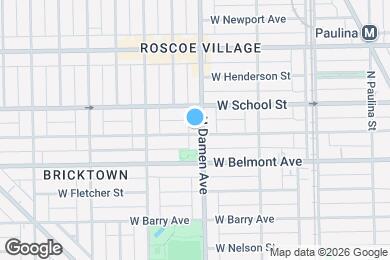 Map image of the property - 3243 N Damen Ave