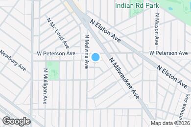Map image of the property - 6160 W Thorndale Ave