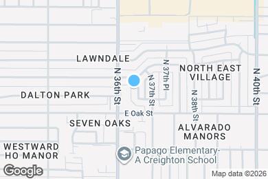 Map image of the property - 2412 N 36th Pl