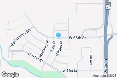 Map image of the property - 407 W 65th St