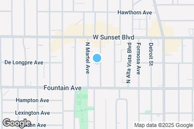 Map image of the property - 1353 N Fuller Ave