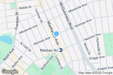Map image of the property - 688 Manhattan Ave