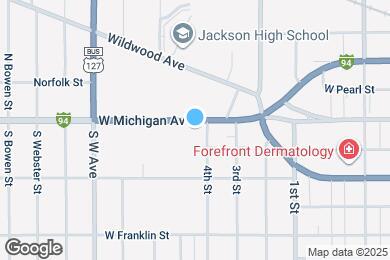 Map image of the property - 707 W Michigan Ave