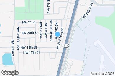 Map image of the property - 1940 NE 2nd Ave