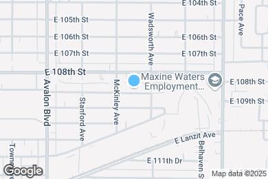 Map image of the property - 831 E 109th St