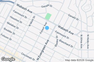 Map image of the property - 2821 1/2 Blanchard St