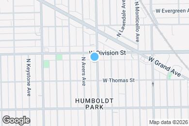 Map image of the property - 1138 N Hamlin Ave