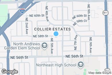 Map image of the property - 520 NE 58th St