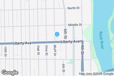 Map image of the property - 1111 Bluff St