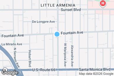 Map image of the property - 1269 N Normandie Ave