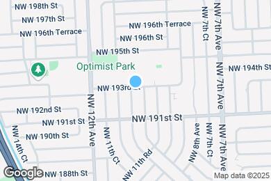 Map image of the property - 1070 NW 193rd St