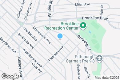 Map image of the property - 1321 Wareman Ave