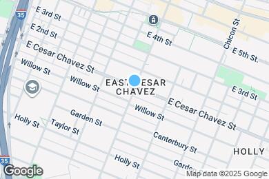 Map image of the property - 1601 E Cesar Chavez St