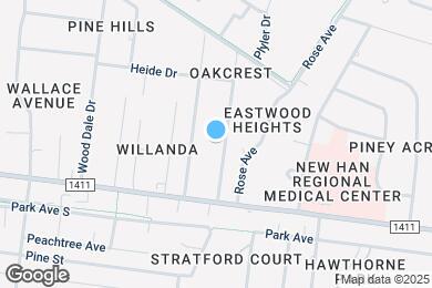 Map image of the property - 217 Oakcrest Dr
