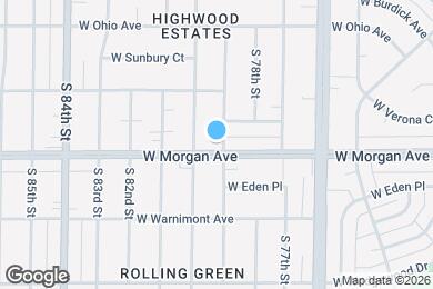 Map image of the property - 7908 W Morgan Ave