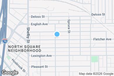Map image of the property - 1406 Fletcher Ave