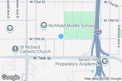 Map image of the property - 7500 Logan Ave S