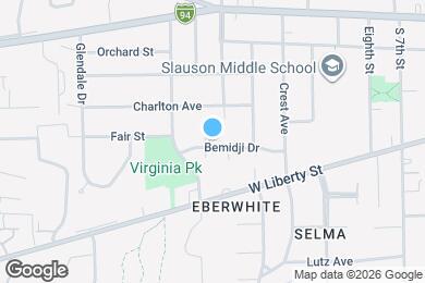 Map image of the property - 1466 Bemidji Dr