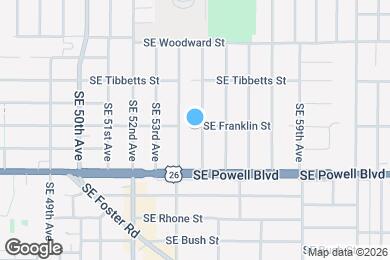 Map image of the property - 5442 -5448 SE Franklin St