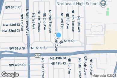 Map image of the property - 5140 NE 3rd Ave