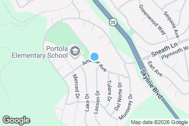 Map image of the property - 251 Amador Ave