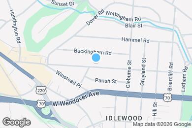 Map image of the property - 1132 W Northwood St