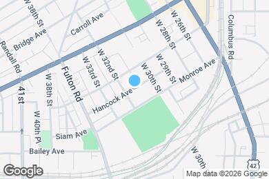 Map image of the property - 3115 Hancock Ave