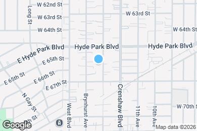 Map image of the property - 6545 S Victoria Ave