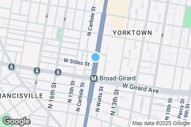 Map image of the property - 1220 N Broad St