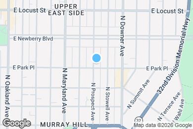 Map image of the property - 2704 N Prospect Ave