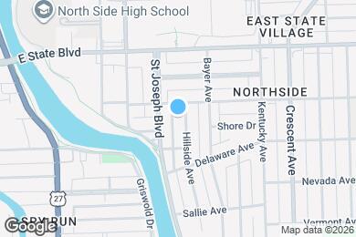 Map image of the property - 2021 Hillside Ave