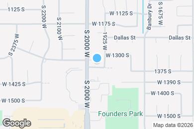 Map image of the property - 1958 W 1350 S