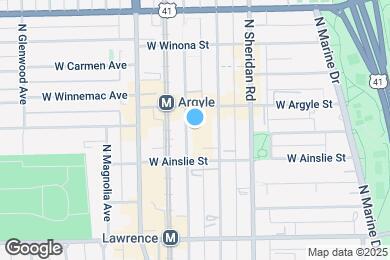 Map image of the property - 4933 N Winthrop Ave