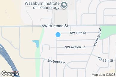 Map image of the property - 1312 SW Glendale Dr