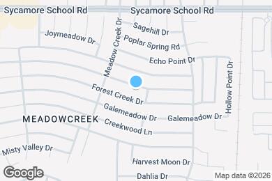 Map image of the property - 2613 Clovermeadow Dr