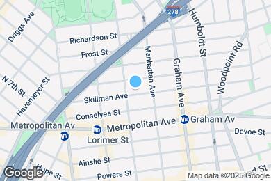 Map image of the property - 101 Skillman Ave