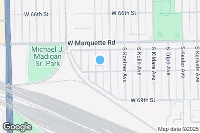 Map image of the property - 6751 S Kilbourn Ave