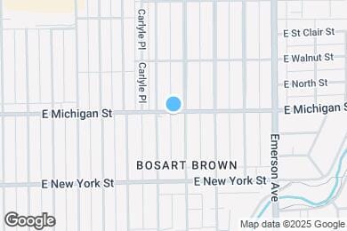 Map image of the property - 4823 E Michigan St