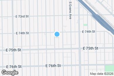 Map image of the property - 7417 S Champlain Ave
