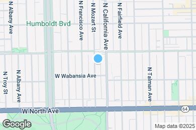 Map image of the property - 1721 N Mozart St