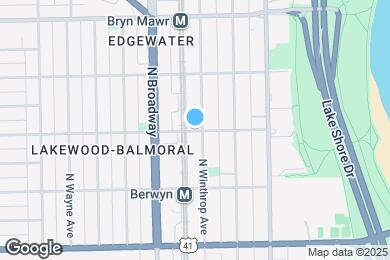 Map image of the property - 1112 W Balmoral Ave